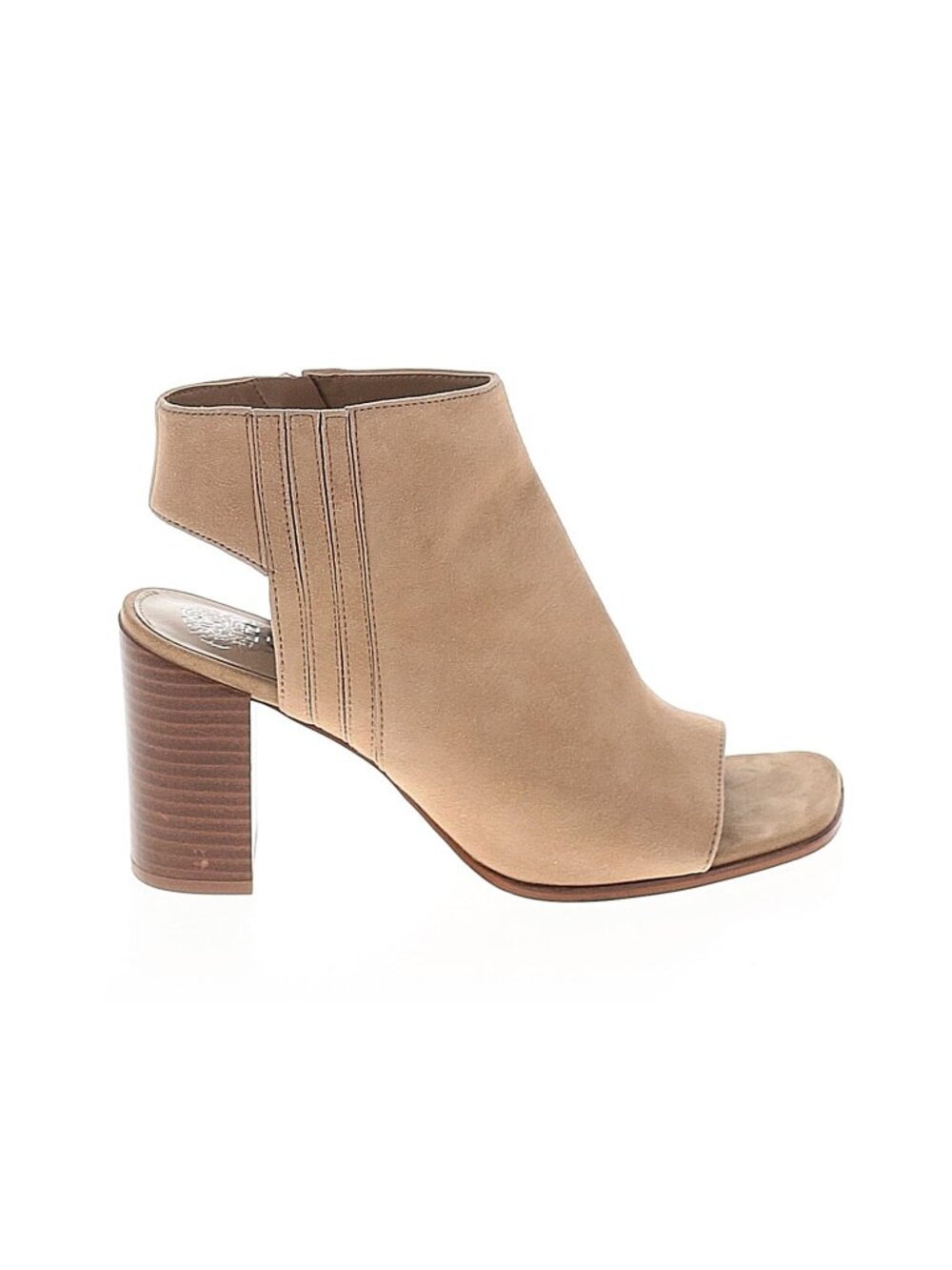 Vince Camuto Kenji Tan Peeptoe Cutout Bootie 8.5